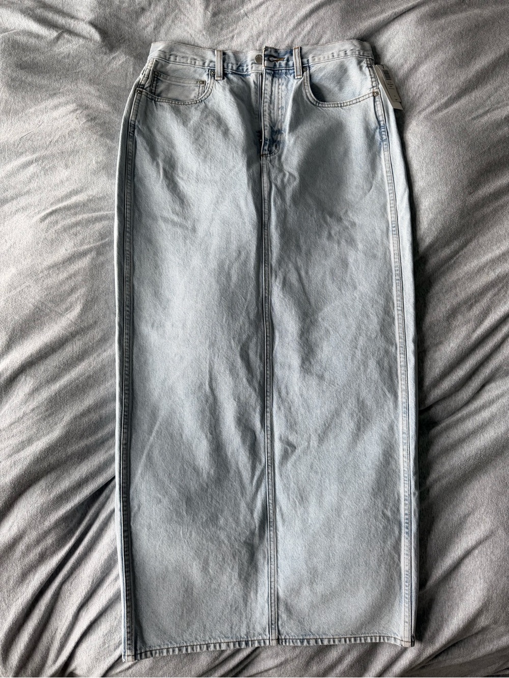 Denim Forum Light Blue Maxi Denim Skirt